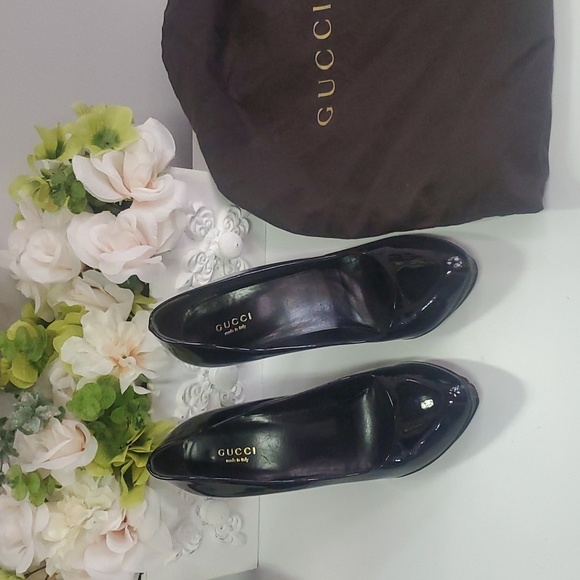 Gucci bamboo heels sz 37.5 - Picture 1 of 12